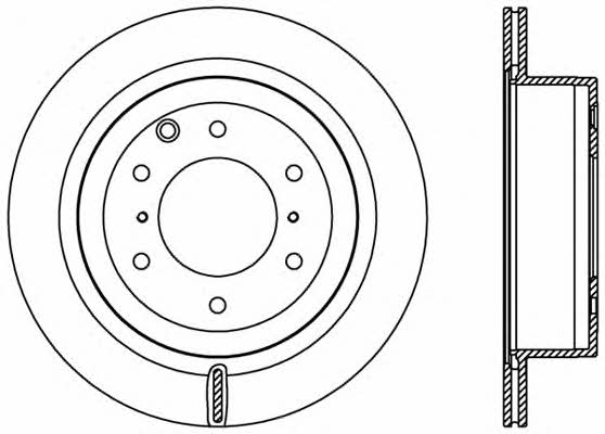 Open parts BDR2405.20 Rear ventilated brake disc BDR240520