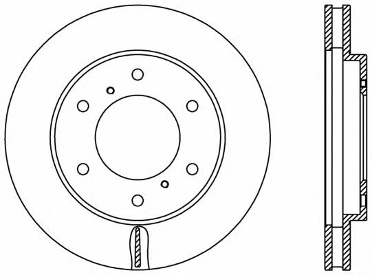 Open parts BDR2414.20 Front brake disc ventilated BDR241420