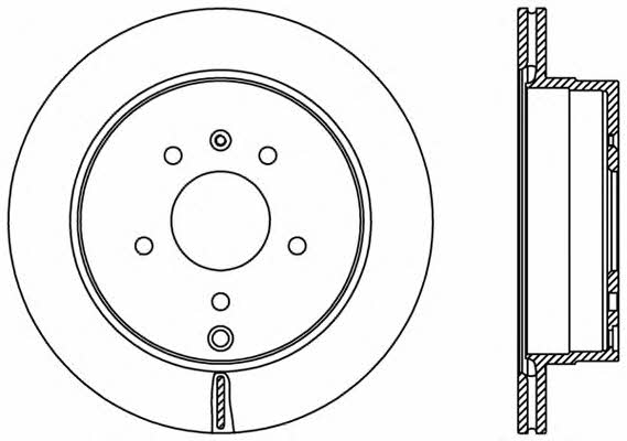 Open parts BDR2416.20 Rear ventilated brake disc BDR241620