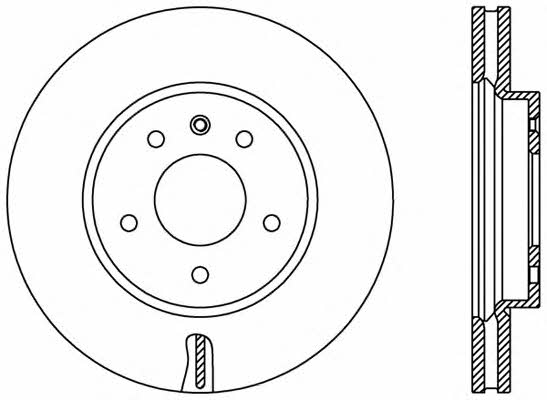 Open parts BDR2417.20 Front brake disc ventilated BDR241720