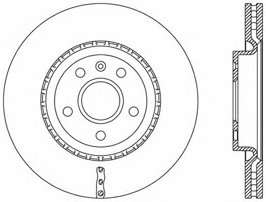 Open parts BDR2496.20 Front brake disc ventilated BDR249620