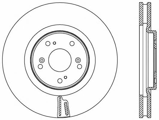 Open parts BDR2555.20 Front brake disc ventilated BDR255520
