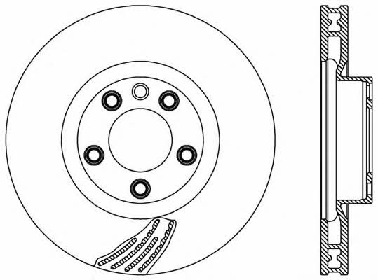 Open parts BDR2573.20 Front brake disc ventilated BDR257320