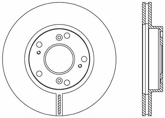 Open parts BDA2554.20 Front brake disc ventilated BDA255420
