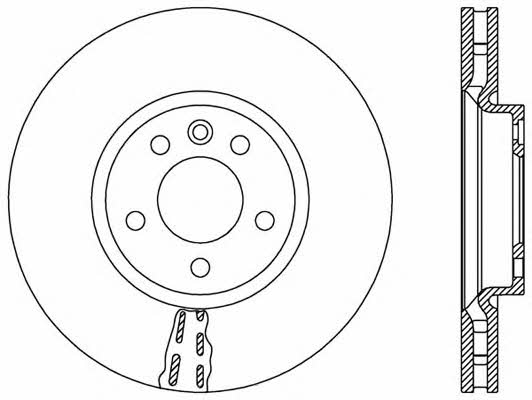 Open parts BDA2572.20 Front brake disc ventilated BDA257220