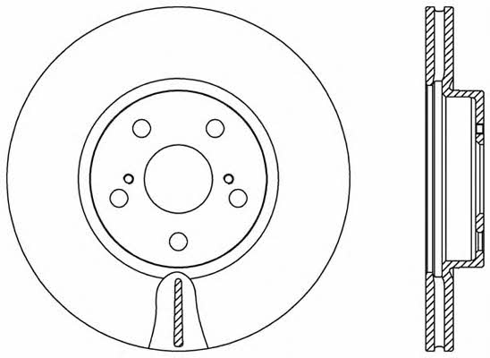 Open parts BDA2583.20 Front brake disc ventilated BDA258320