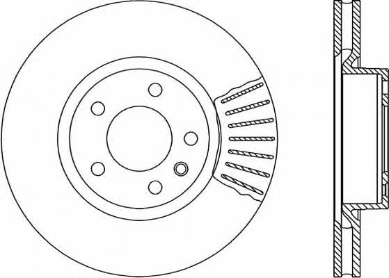 Open parts BDR1417.20 Front brake disc ventilated BDR141720