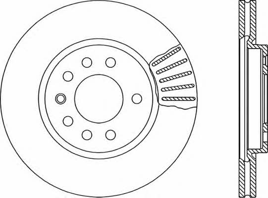 Open parts BDR1418.20 Front brake disc ventilated BDR141820