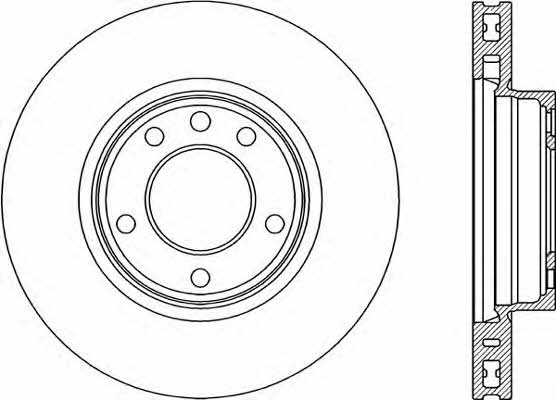 Open parts BDR2193.20 Front brake disc ventilated BDR219320