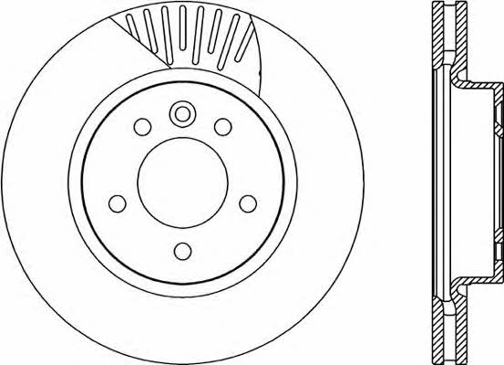 Open parts BDR2251.20 Front brake disc ventilated BDR225120