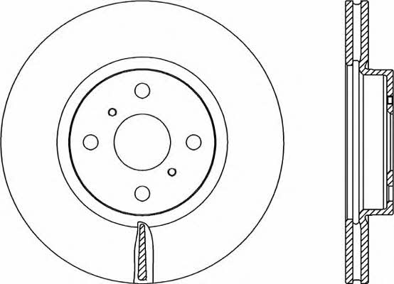 Open parts BDR2316.20 Front brake disc ventilated BDR231620