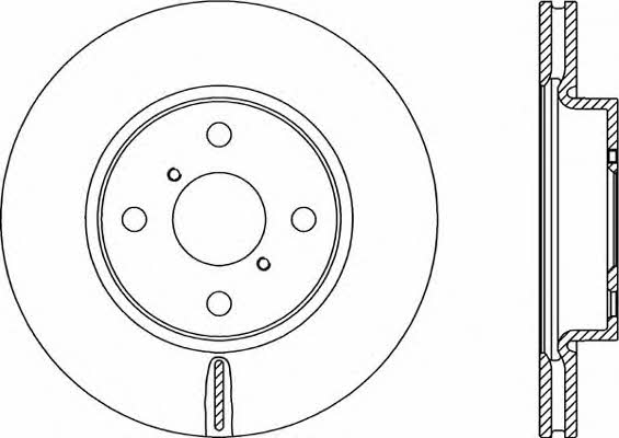 Open parts BDR2317.20 Front brake disc ventilated BDR231720