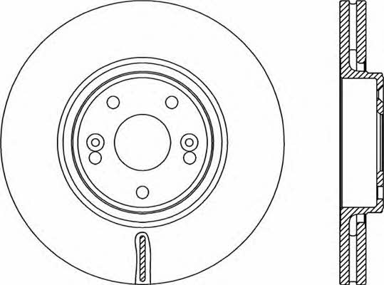 Open parts BDR2323.20 Front brake disc ventilated BDR232320