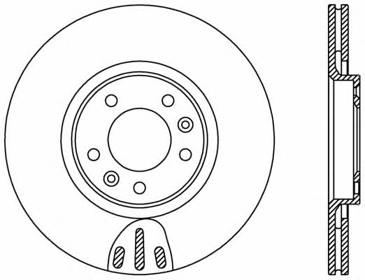 Open parts BDR2380.20 Rear ventilated brake disc BDR238020