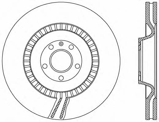 Open parts BDR2475.20 Front brake disc ventilated BDR247520