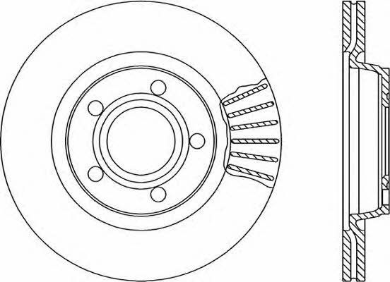 Open parts BDR1731.20 Front brake disc ventilated BDR173120