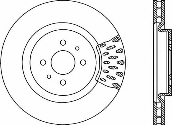 Open parts BDR1741.20 Front brake disc ventilated BDR174120