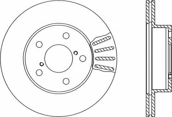Open parts BDR1818.20 Front brake disc ventilated BDR181820