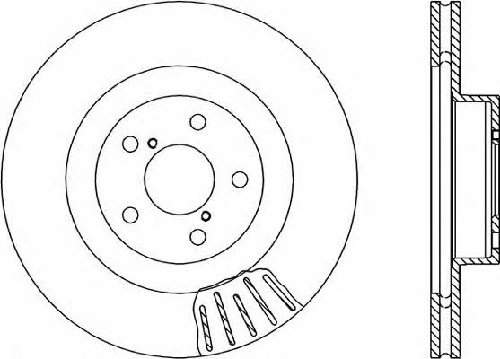 Open parts BDR1819.20 Front brake disc ventilated BDR181920