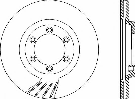 Open parts BDR1913.20 Front brake disc ventilated BDR191320