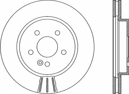 Open parts BDR1915.20 Front brake disc ventilated BDR191520