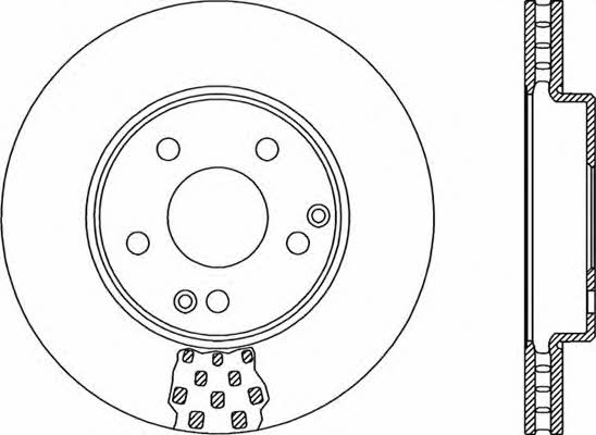 Open parts BDR1916.20 Front brake disc ventilated BDR191620