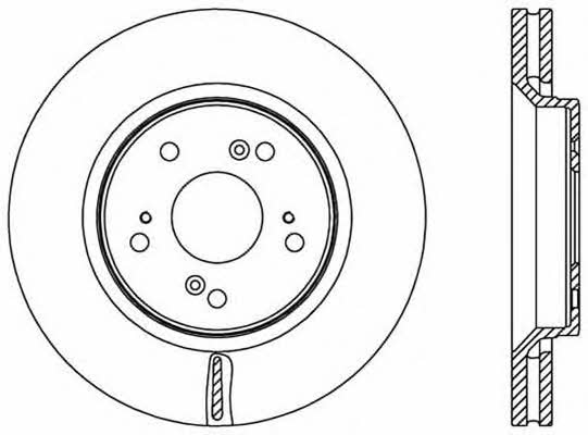 Open parts BDR2516.20 Front brake disc ventilated BDR251620