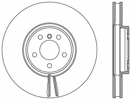 Open parts BDR2543.20 Front brake disc ventilated BDR254320