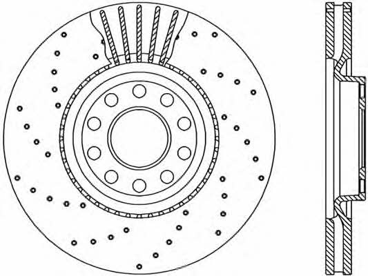 Open parts BDRS1942.25 Brake disc BDRS194225