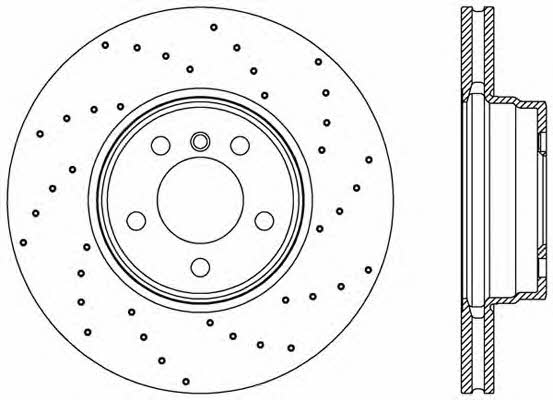 Open parts BDRS2361.25 Front brake disc ventilated BDRS236125