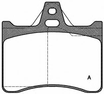 Open parts BPA0088.10 Brake Pad Set, disc brake BPA008810