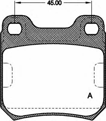 Open parts BPA0239.40 Brake Pad Set, disc brake BPA023940