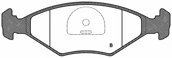 Open parts BPA0281.42 Brake Pad Set, disc brake BPA028142