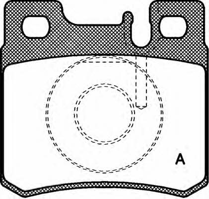 Open parts BPA0282.20 Brake Pad Set, disc brake BPA028220