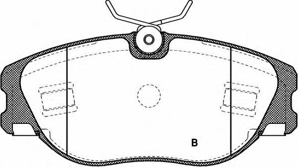 Open parts BPA0305.72 Brake Pad Set, disc brake BPA030572