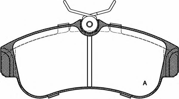 Open parts BPA0320.00 Brake Pad Set, disc brake BPA032000