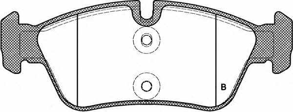 Open parts BPA0384.40 Brake Pad Set, disc brake BPA038440