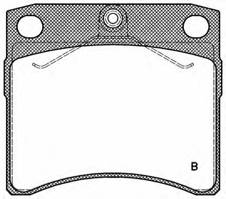 Open parts BPA0385.11 Brake Pad Set, disc brake BPA038511