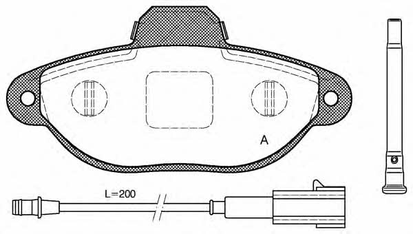 Open parts BPA0414.21 Brake Pad Set, disc brake BPA041421