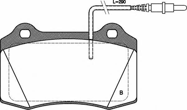 Open parts BPA0434.14 Brake Pad Set, disc brake BPA043414