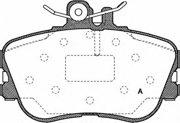 Open parts BPA0445.00 Brake Pad Set, disc brake BPA044500