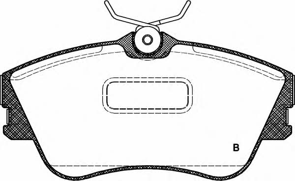 Open parts BPA0480.21 Brake Pad Set, disc brake BPA048021