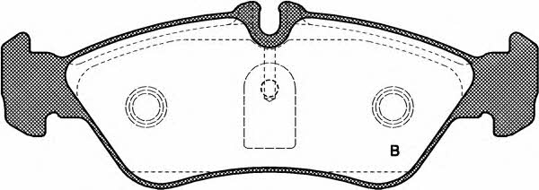 Open parts BPA0580.00 Brake Pad Set, disc brake BPA058000