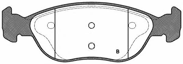 Open parts BPA0587.00 Brake Pad Set, disc brake BPA058700