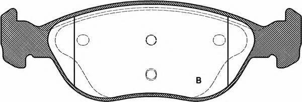 Open parts BPA0587.11 Brake Pad Set, disc brake BPA058711