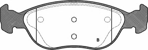 Open parts BPA0587.21 Brake Pad Set, disc brake BPA058721