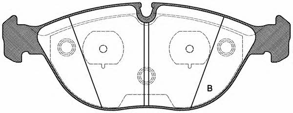 Open parts BPA0597.00 Brake Pad Set, disc brake BPA059700