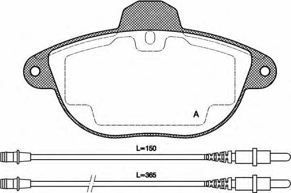 Open parts BPA0608.04 Brake Pad Set, disc brake BPA060804