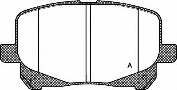 Open parts BPA0621.10 Brake Pad Set, disc brake BPA062110