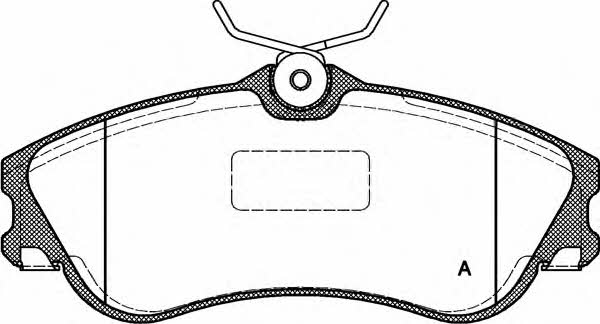 Open parts BPA0634.00 Brake Pad Set, disc brake BPA063400